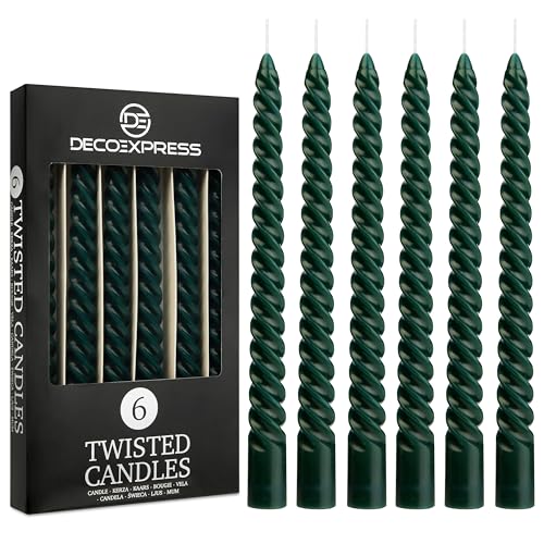 DECO EXPRESS Stabkerzen Set 3er oder 6er Tropffreie Stabkerzen...