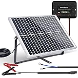 ECO-WORTHY Solar Panel Kit 25W 12V Solar Battery Trickle Charger Maintainer, 25W Waterproof Solar Panel + Adjustable Mount Bracket + Upgrade Controller,for 12V Batteries Cars RV Boat Motorcycle Marine