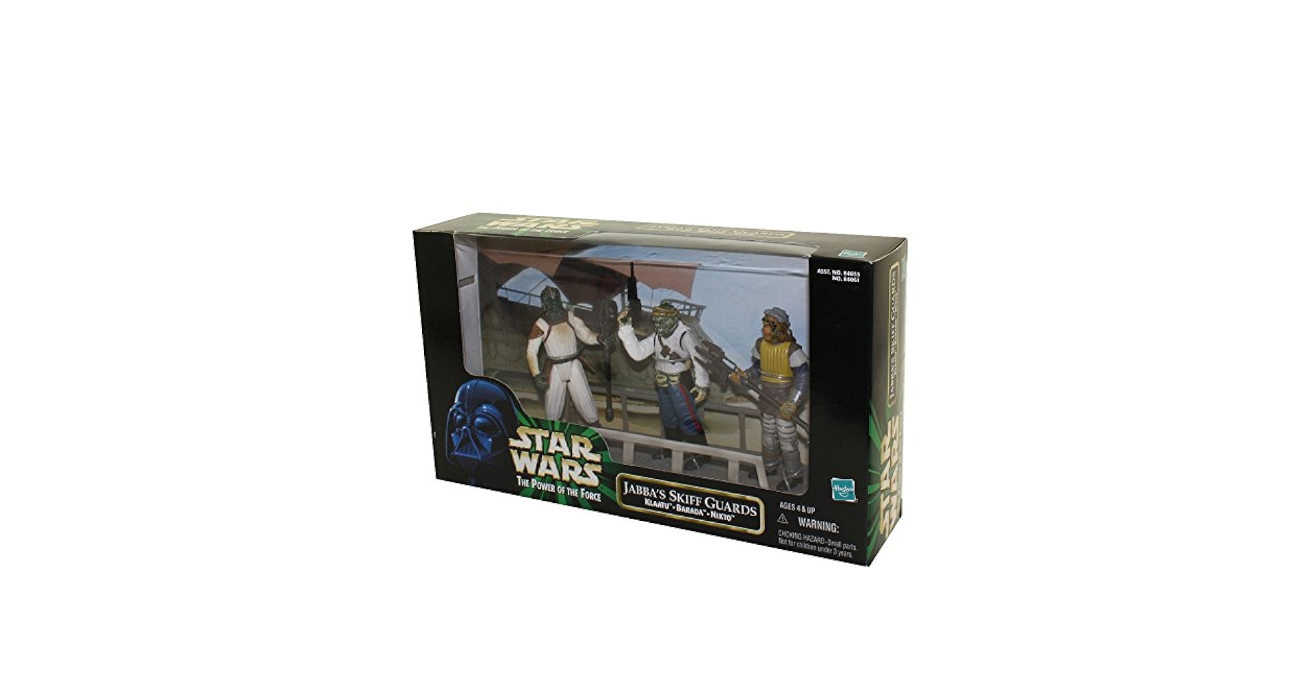特撮 Star Wars 1998 The Power of The Force 3-Pack Movie Scene 4 Inch Tall Action Figure Set - Jabba&#39;s Skiff Guards with Year 1998 Star Wars The Power of the Force Series 3 Pack 4