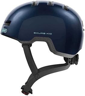 ABUS Skurb Kid Children's Helmet - Robust Bicycle Helmet in Skater Look with Space for a Braid and Various Designs - for Girls and Boys