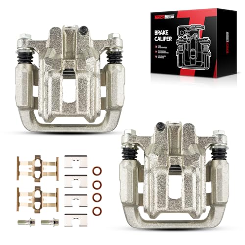 Image of Torchbeam Rear Brake Calipers Set for Acura 1999-2008 TL, Honda 2003-2011 Element, Acura 2001-2003 CL, Rear Left and Rear Right Calipers Replace # 19B2589+19B2588