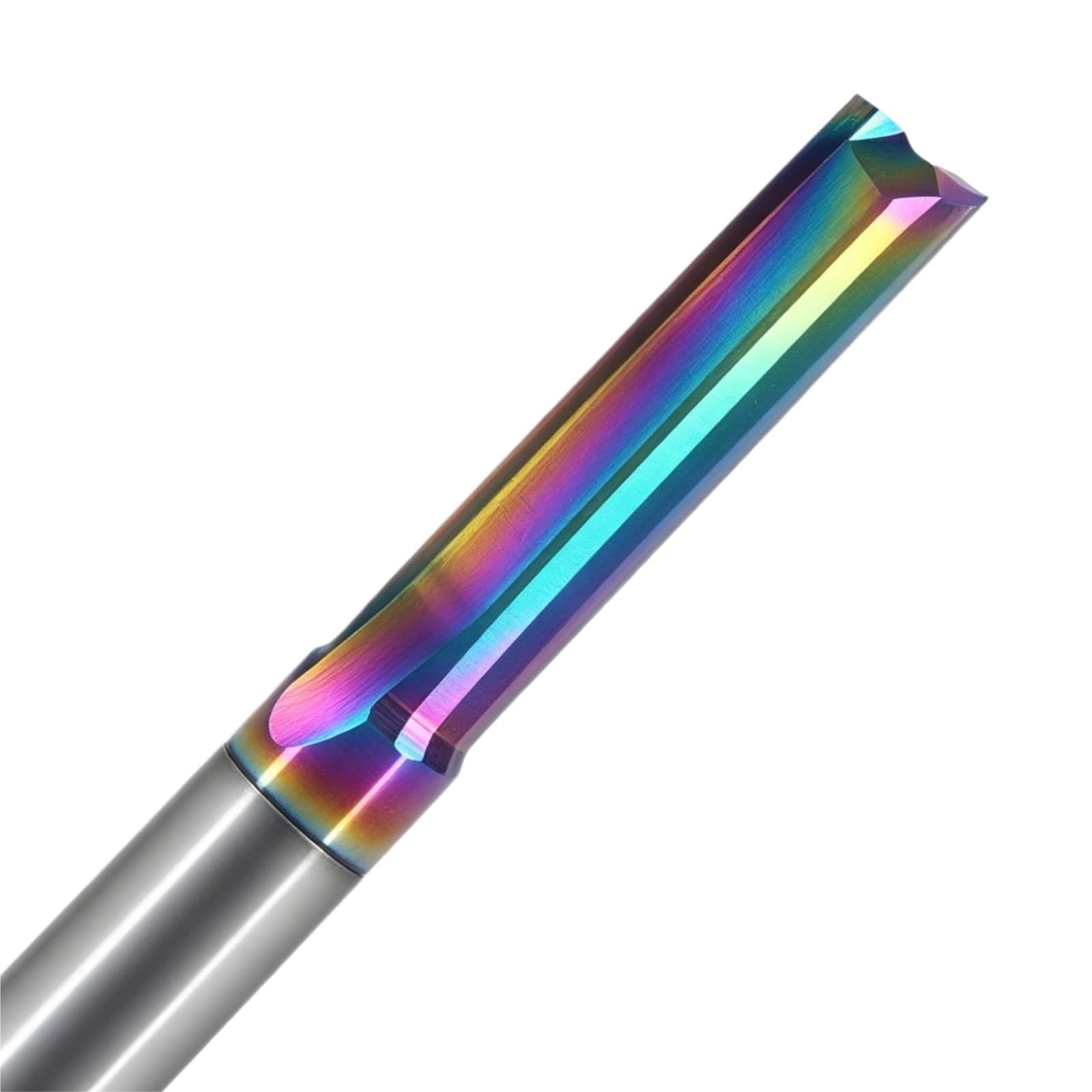 10 Uds. Brocas rebajadora de CNC de carburo de 2 flautas, fresa de ranura recta de vástago de 6mm for carpintería(6x17x50L)