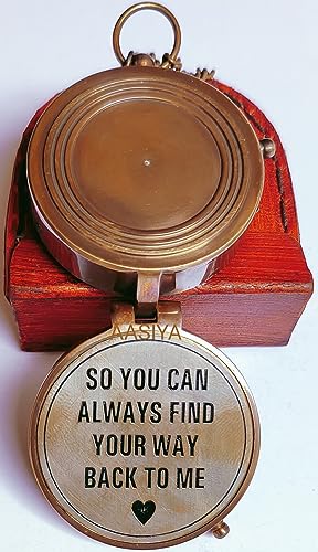 Aasiya So You Can Always Find Your Way Back Home”, Camping Compass Engraved With Gift Compass For Birthday, Anniversary, Graduation Day, Valentine’s Day, Baptism Gifts, Inspirational Gift #TOP4