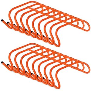 Wettarn 18 Pcs Speed Training Hurdles Agility Training Hurdles Durable Training Hurdle Agility Plyometric and All Purpose Speed Training Hurdle Equipment for Athletes, Soccer, Basketball