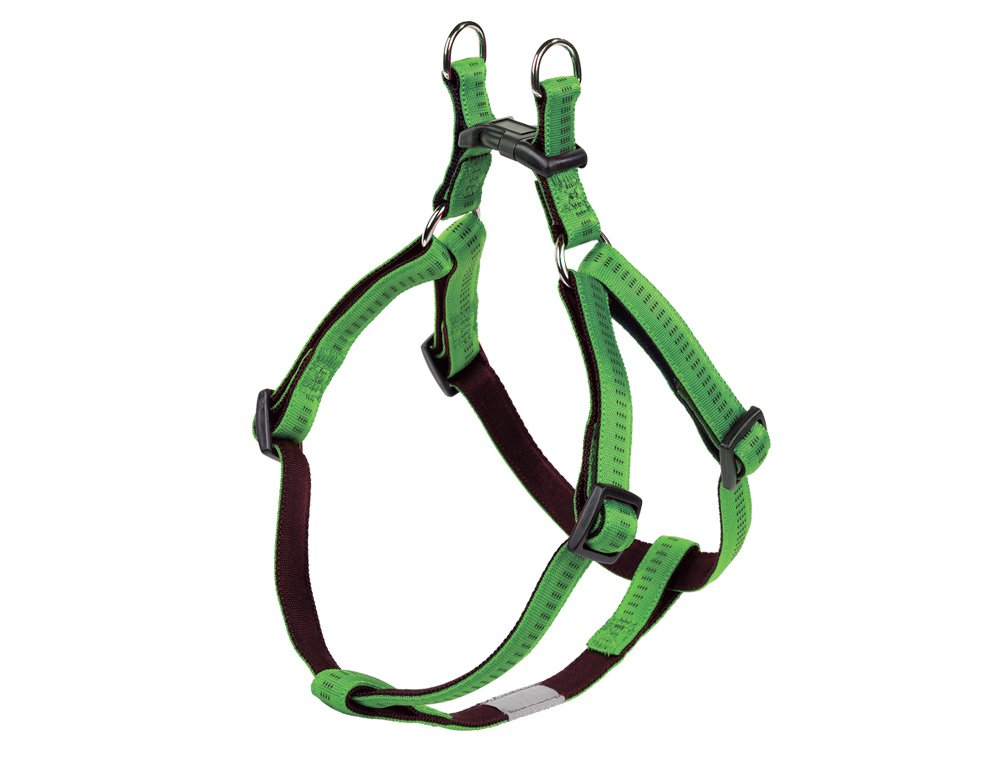 Nobby Soft Grip Dog Harness, 50-72 cm/20 mm, Light Green/Brown