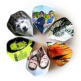 Royal Darts Dart Flights Bedrucken Mit Bild Auf Allen 4 Seiten | Dartflights Selber Gestalten Mit Wunschmotiv 10 Sets (30 Stück) | Dart Flyer Eigenes Design | Dart Geschenk Für Frauen und Männer