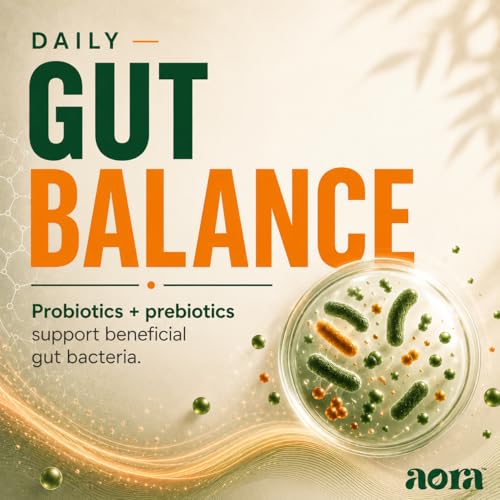 Image of AORA Gut-Guard Prebiotic & Probiotic Capsules | Patented SNZ Tribac | Gut Health Supplement | Targeted Intestinal Delivery | 30 Veg Capsules