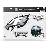 Rico NFL Philadelphia Eagles Bling Team Magnet Set with Team Logos, 8.5 x 11-Inch, Clear