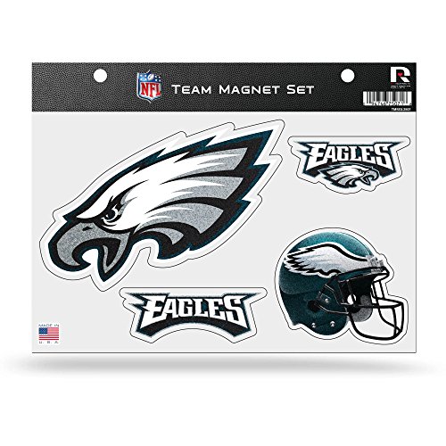 Rico NFL Philadelphia Eagles Bling Team Magnet Set with Team Logos, 8.5 x 11-Inch, Clear
