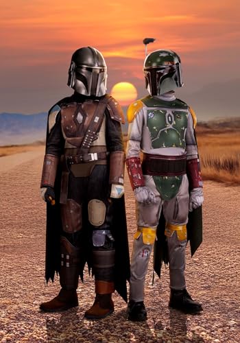 Disfraz Deluxe The Mandalorian Din Djarin para niños miniatura 3