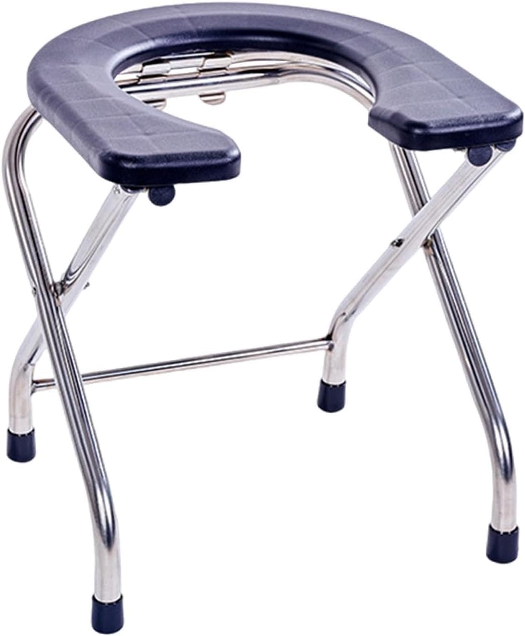 Gthtuhfd Women's B Commode Chair, Raised Commode Chair, Foldable Edside Table, Elderly Portable Toilet Seat Stool Potty Chair, Athroom Chair Car Trips, Easy-To-Wash Foldable ,33Cm