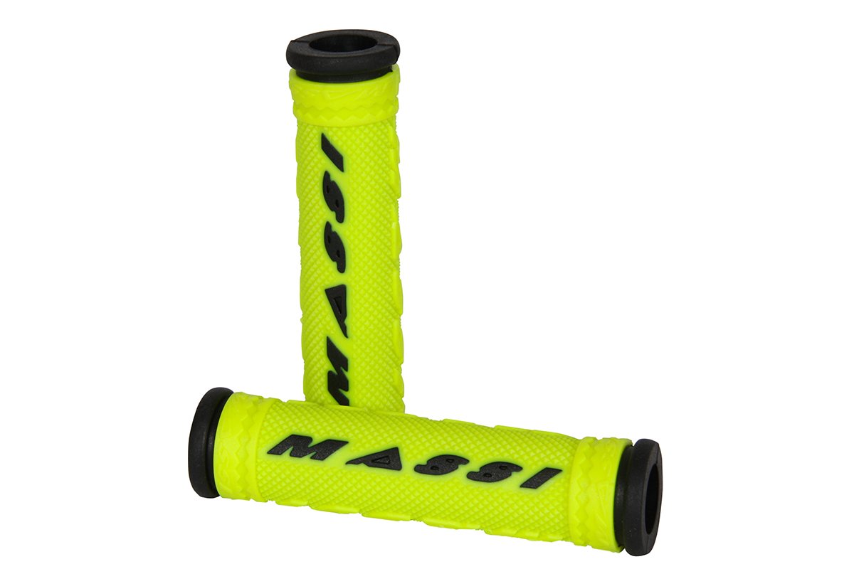 Massi Comp Double Density - Bicycle grips, neon/black colour