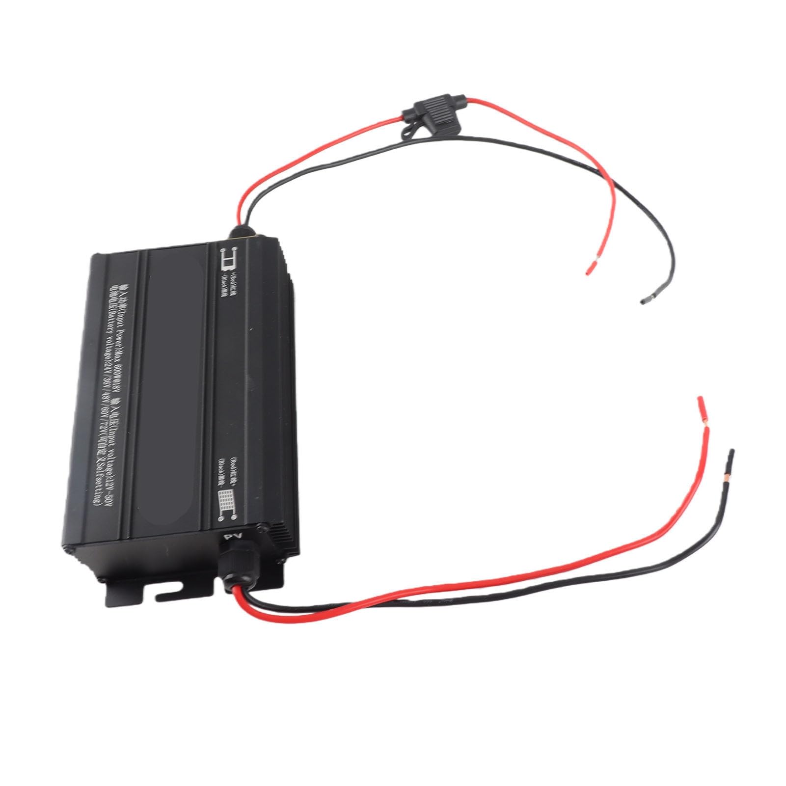 Hidyliu Regolatore di Carica Solare MPPT Boost Display LCD Efficiente Regolatore di Carica Solare Potenziato per Veicoli Elettrici e Kit di Sistemi Solari in Lega di Alluminio