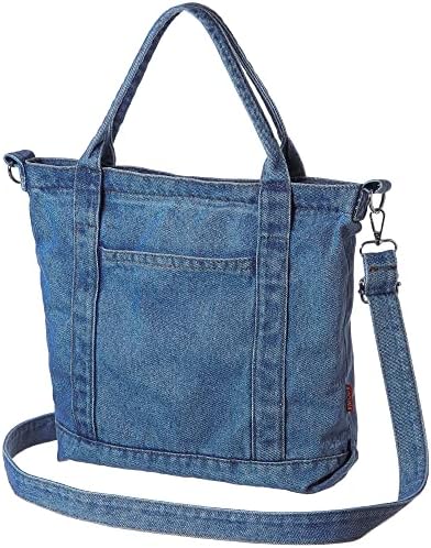 AOCINA Denim Purse Jean Travel Tote Bags for Women Beach Bag Denim Purses and Handbags for Teen Girls Women