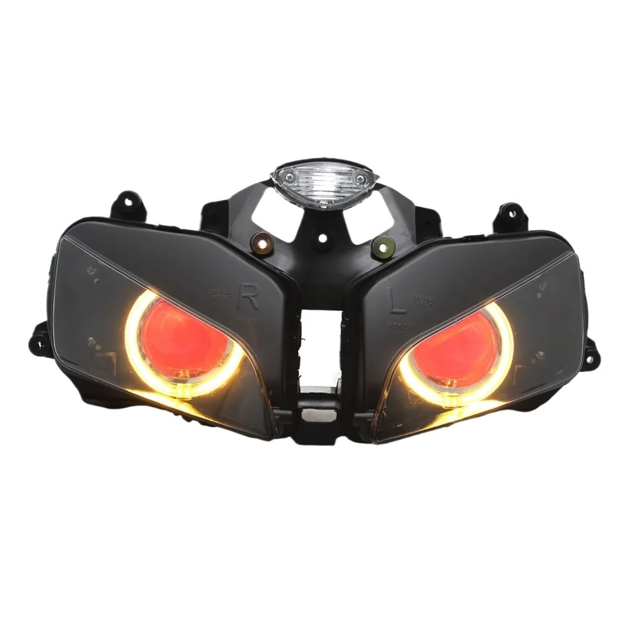 Dirt Bike Reflektor Światło Do Jazdy Pasuje do Honda CBR 600RR 2003-2006 reflektor LED motocyklowy Angel Eyes HID Hi/Lo Beam zmodyfikowany reflektor