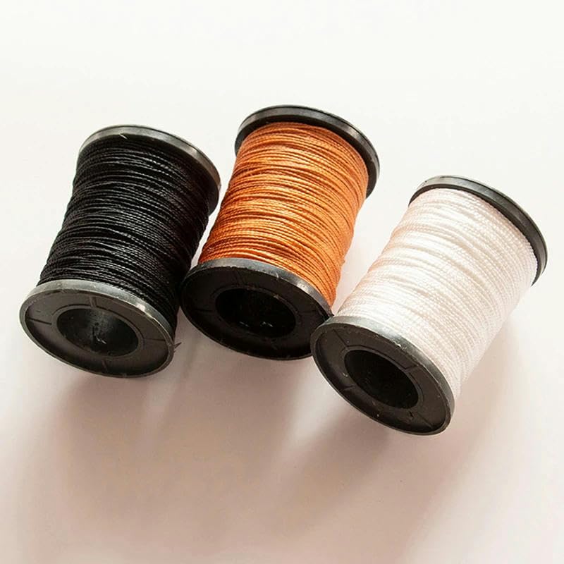 Nici do szycia，Nić poliestrowa Nić do szycia, 50M Nylon Materiał Nić do opon Nić do butów Nić do siatki odlewanej(Black)