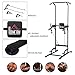 HOMCOM Power Tower Multi-Function Height Adjustable Abs Dip Station, Home Gym Strength...