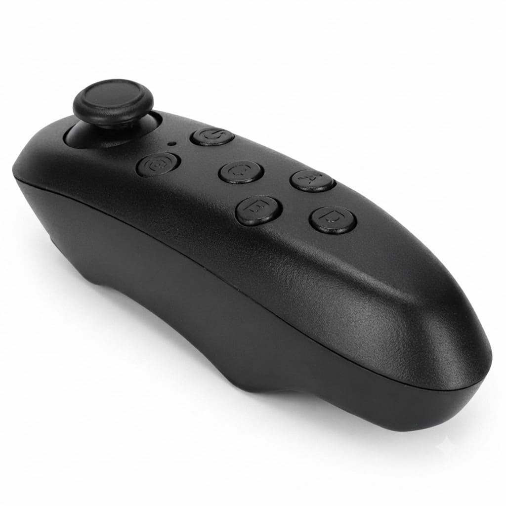 Drumstone Mini Bluetooth VR Remote Controller, Wireless Gamepad with Selfie Shutter, Media Control, Mouse Mode & VR Controller for Android, iPhone, Tablet, PC, Smart TV & Compatible VR Headsets (15 Years Warranty)-image-5