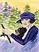 PatioPlus Lady Driving with her Pomeranian Canvas Flag - House Size44; 28 x 40 in.