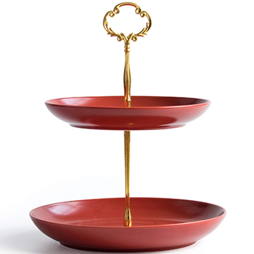 Desserts Stand Cupcake Stand Set For Dessert Table,Home Creative Red Festive Snacks And Confectionery Racks, Buffet Restaurant 2/3 Layer Pastry And Biscuit Display Rack, Desktop Decoration