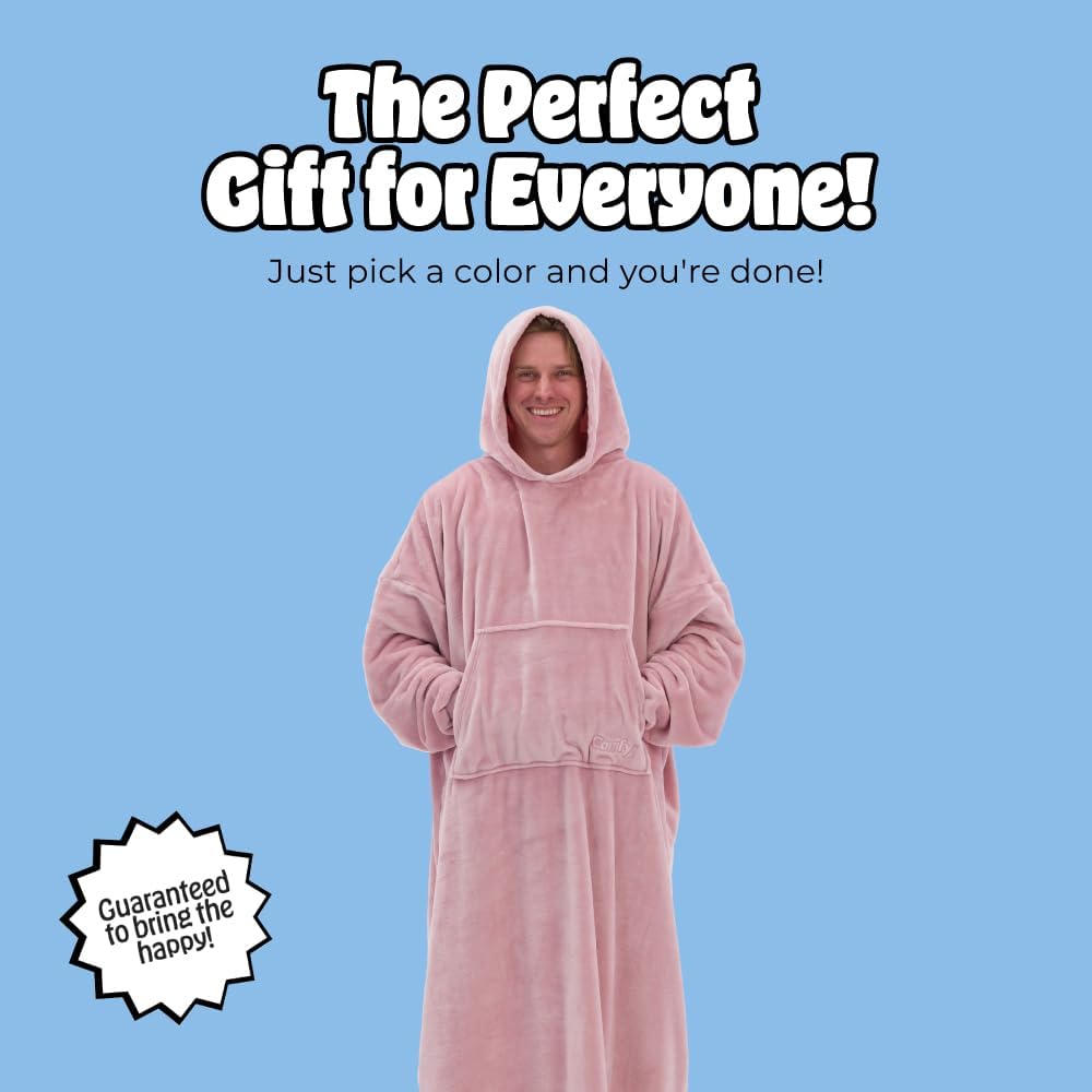 THE COMFY Dream | Lightweight Microfiber Fleece Wearable Blanket, Oversized Design Hood & Pocket from Shark Tank, Cozy Gifts - Image 8