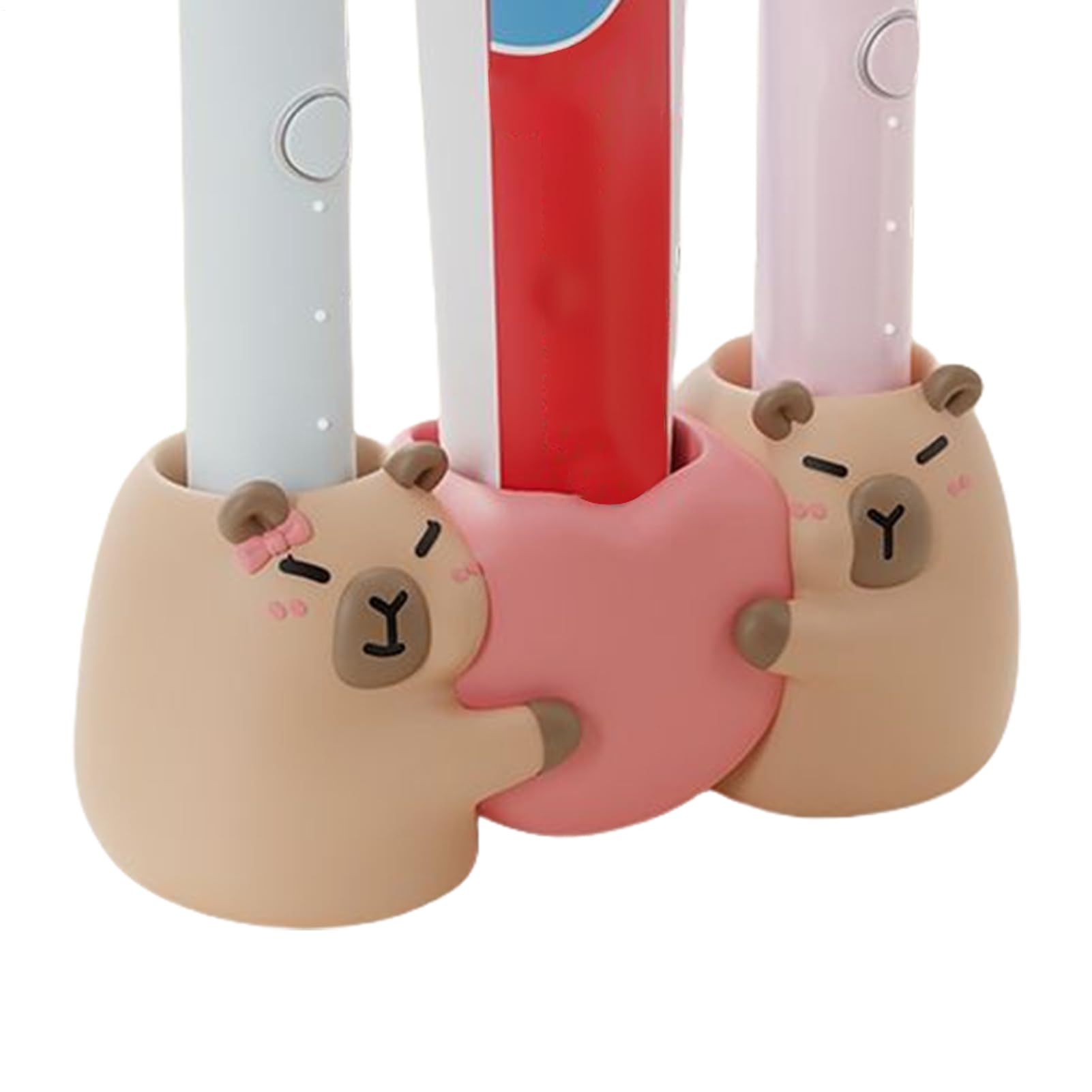 Porte-brosse à dents électrique Capybara : rangement hygiénique pour dentifrice et rasoir