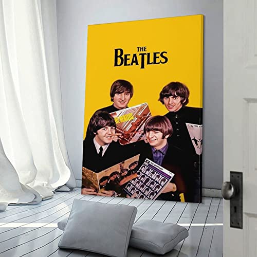 Poster rétro The Beatles – Peinture murale décorative sur toile – Impression d’art moderne pour chambre à coucher – 60 x… - Les Beatles, Paul McCartney, John Lennon, RIngo Starr, George Harrison Poster rétro The Beatles - Peinture murale décorative sur toile - Impression d'art moderne pour chambre à coucher - 60 x… – Image 4