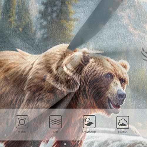 Brown Bear River Mountain Toddler Girls Underwear 2t Cotton Panties for Girl Colorful Briefs Girls Undies3