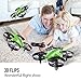 ATOYX Mini Drone Easy to Fly Drone for Kids & Beginners, Indoor Outdoor Nano RC Helicopter Quadcopter with Auto Hovering, Headless Mode, Remote Control, Children's Day Gift for Boys Girls -Green