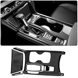 YINGTUU for Honda Accord 10th Gen 2018 2019 2020 2021 2022 Accessories Interior Stickers Gear Shift Panel Cover Decals Carbon Fiber 3PCS(Gas Version)