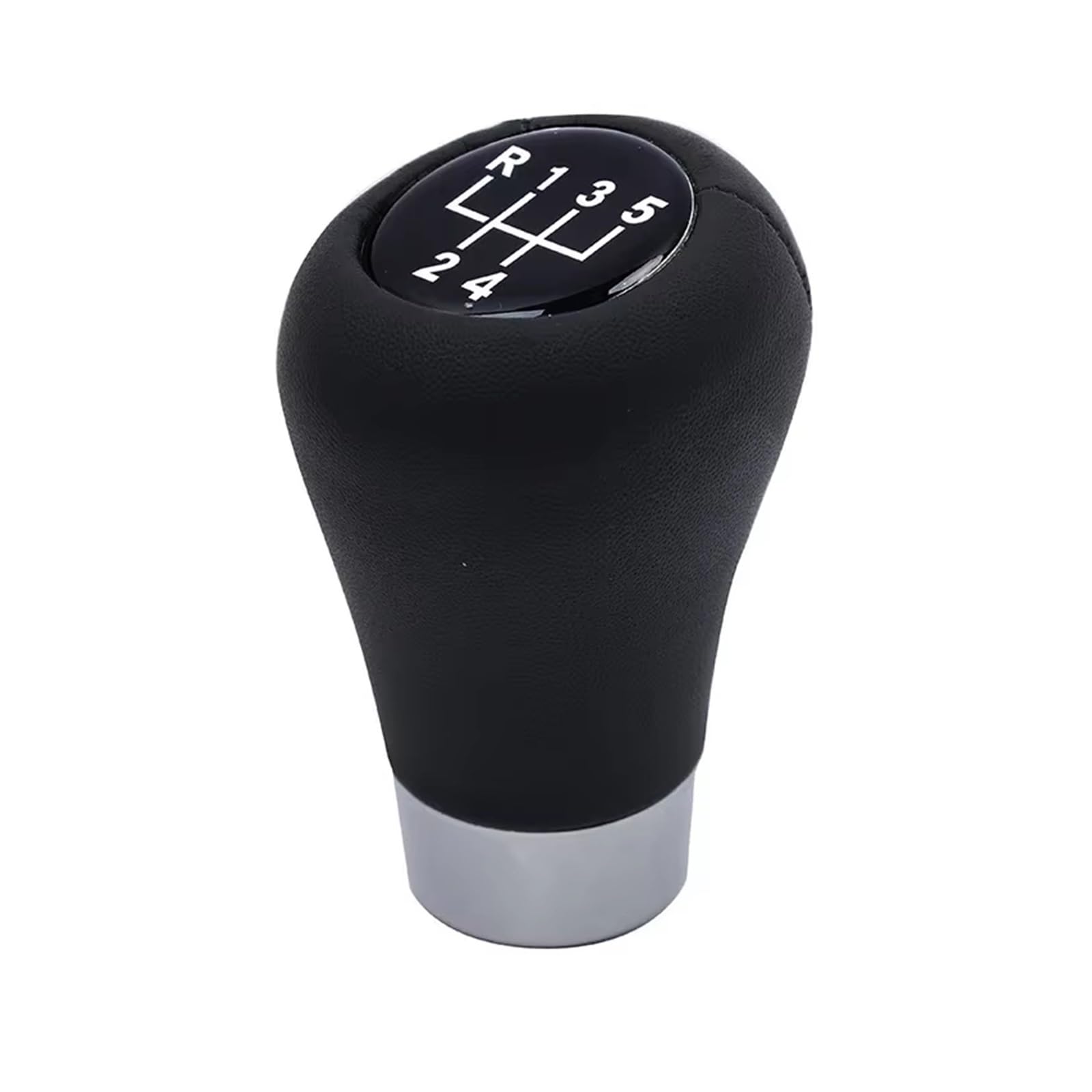 OUVECR Car Shift Gear Knob Handle for BMW 1 3 5 6 for Series for E30 /36/39 /46/60 /81/82 /87/90 /53/84 5/6 Speed Gear Shift Knobs Shifter Head Lever Gear Shift Cover(5 Speed)