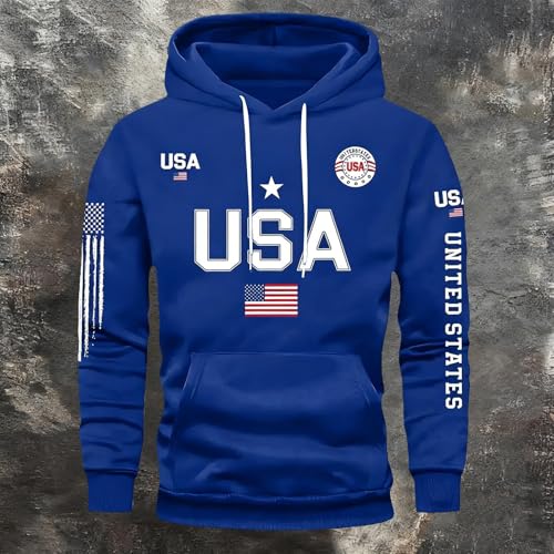 Sudadera con capucha de protección solar para hombre azul M 2