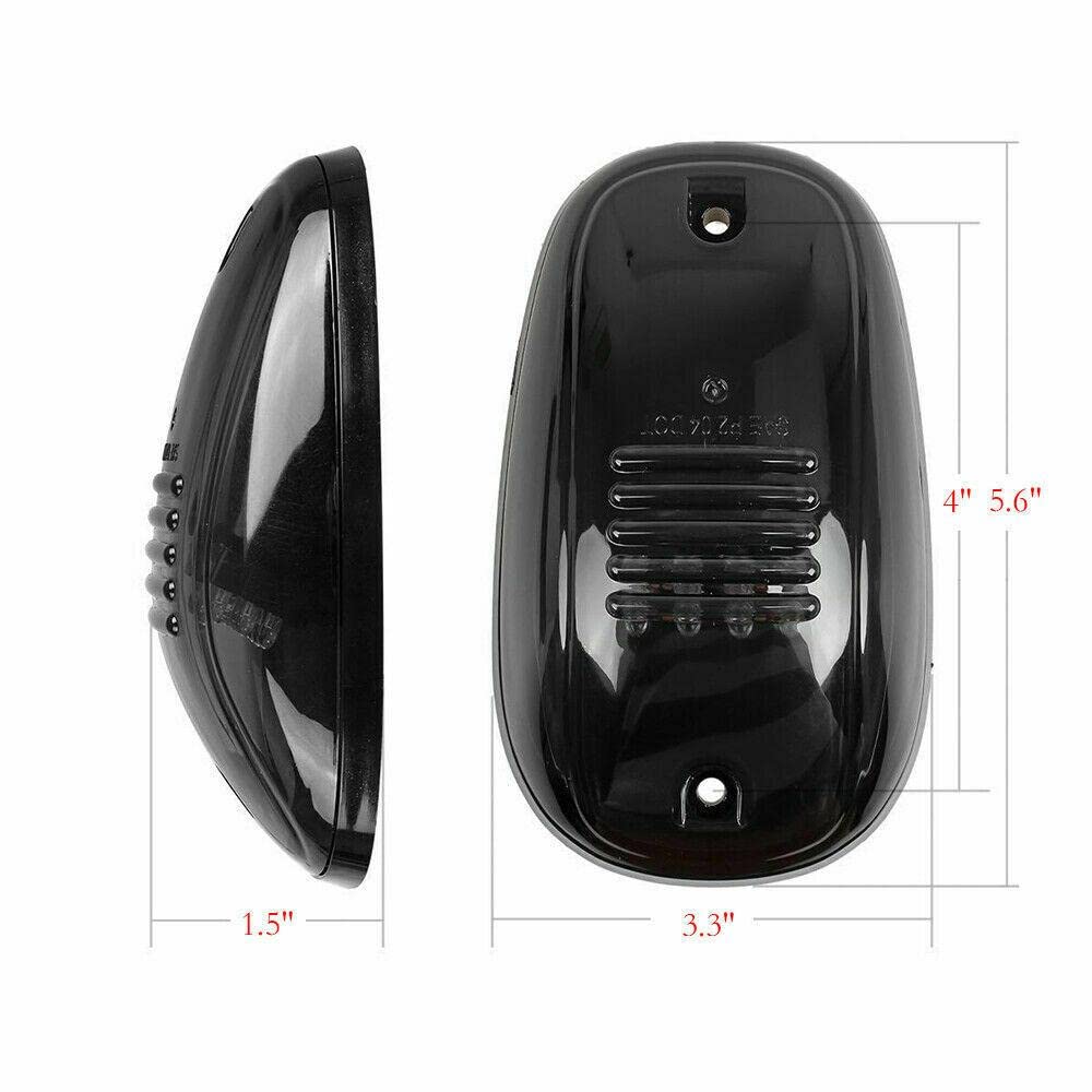 Riloer 5 sztuk zewnętrznych świateł dachowych LED do samochodu z soczewką dymną, do modelu D0DGE R-am 1500 2500 3500 4500 2003-2019