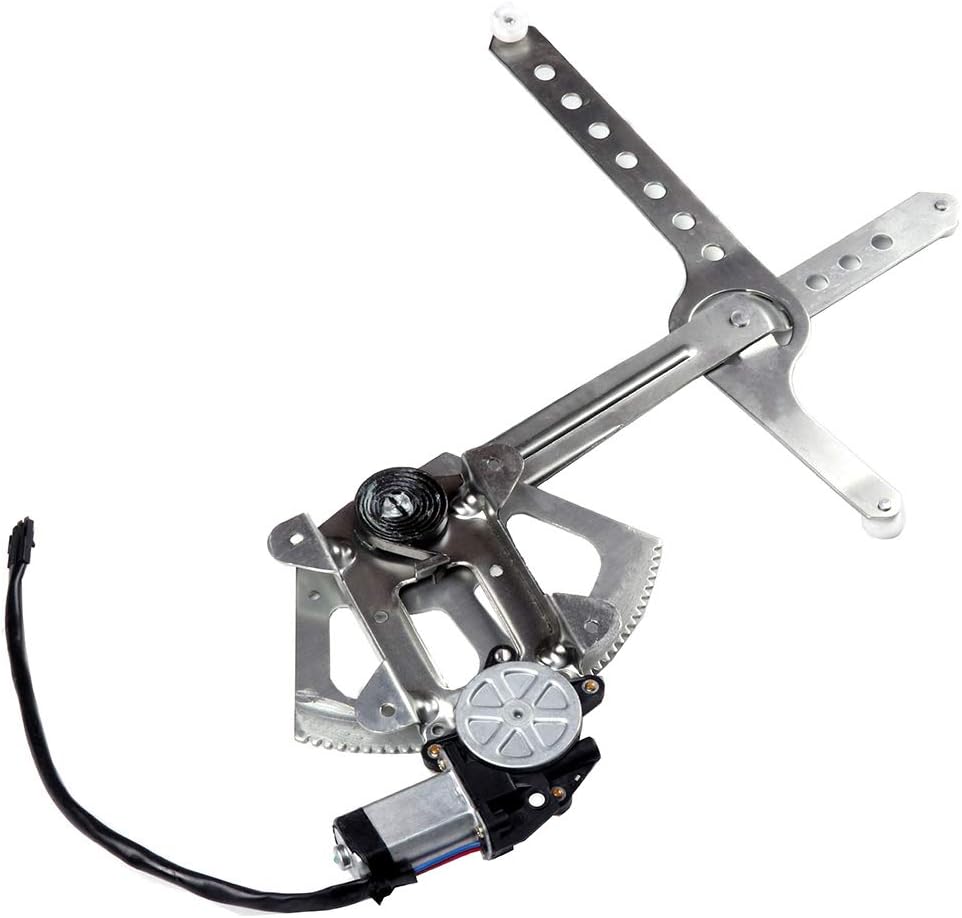 Front Left Driver Side+Front Right Passenger Side Power Window Regulators with Motor fits for GMC K2500 Suburban 1992-1999,for GMC K3500 1988-2000,for GMC Yukon 1992-2000 741-654 741-655