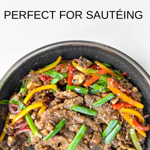 Cooksy 11 Inch Honeycomb Surface Hybrid Stainless Steel Frying Pan With Stay-Cool Handle - Pfoa Free, Dishwasher And Oven Safe, Works With Induction Cooktop, Gas, Ceramic, And Electric #TOP3