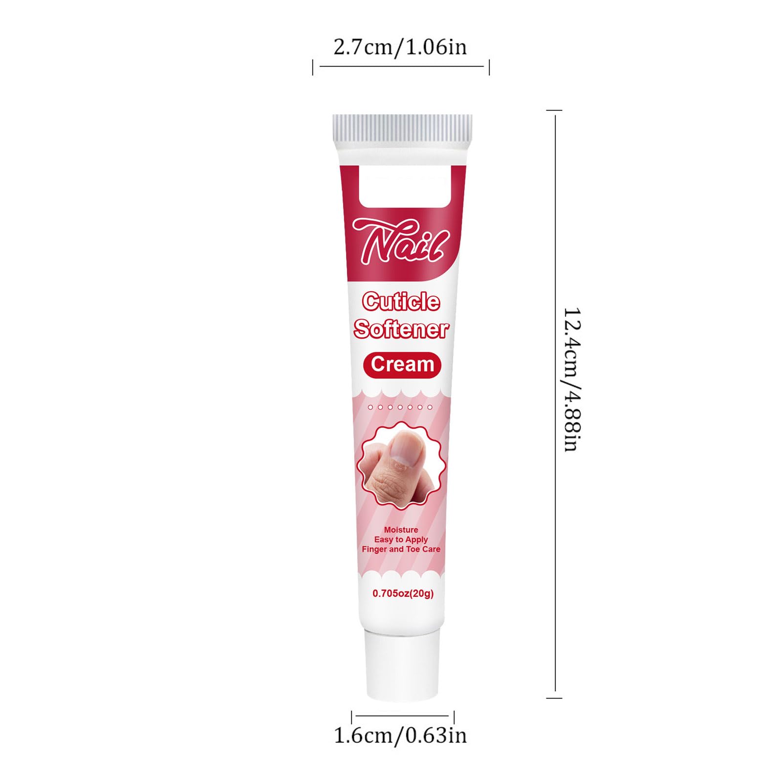 Crema per cuticole per unghie, crema idratante professionale per cuticole secche e spaccate e pelle ruvida e rigida, rimuove la pelle morta secca e troppo cresciuta, ammorbidisce le cuticole (2 pezzi)