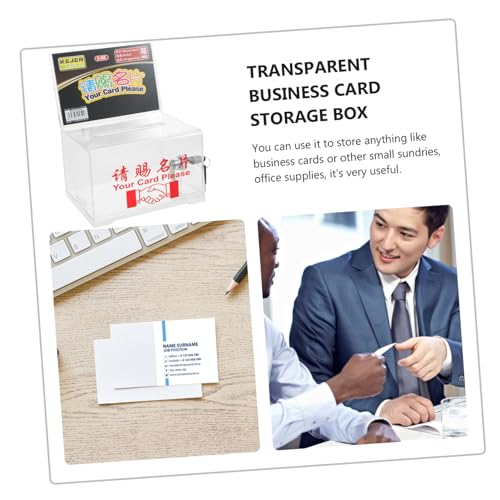 Porte-cartes de visite transparent protégeant vos données sous clé - 8