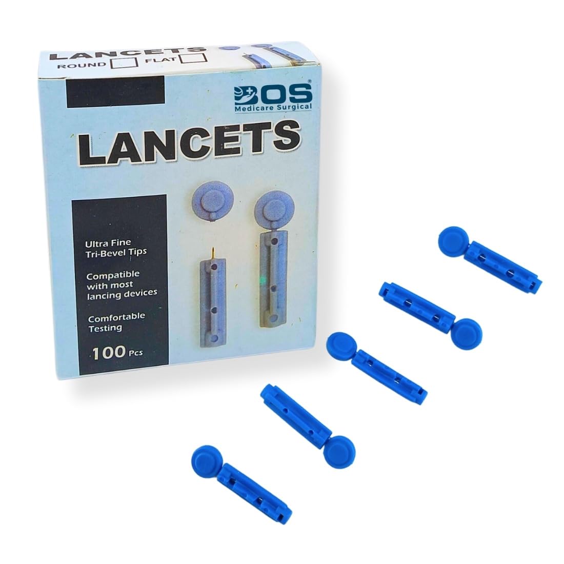 Bos medicare surgical® RBL100 Round Blood Lancet,Round
