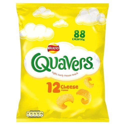 Crisps Walkers Quavers Cheese Snacks 4X12X16G