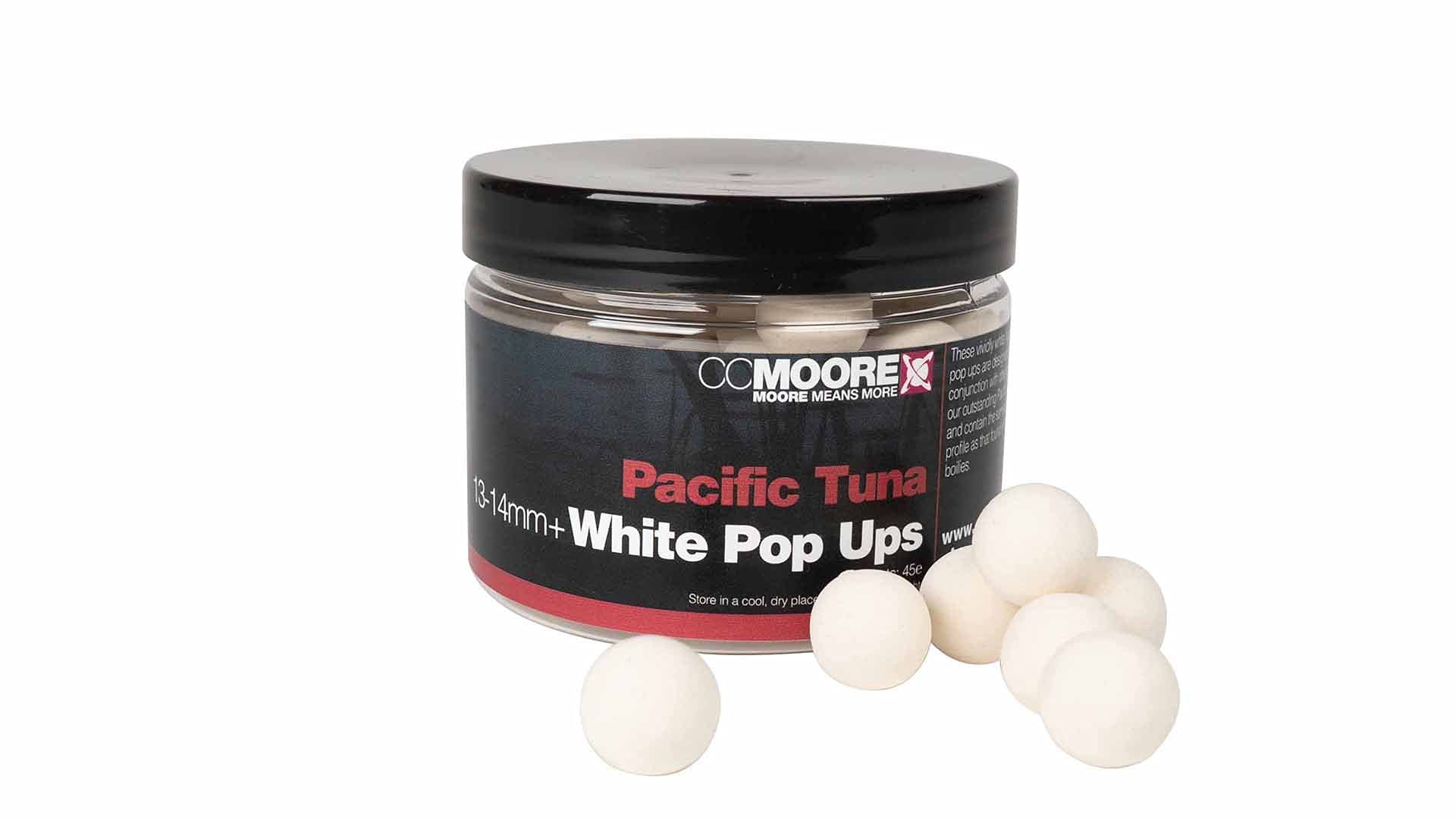 CC Moore Boilies Pacific Tuna White Pop Ups 13/14 mm