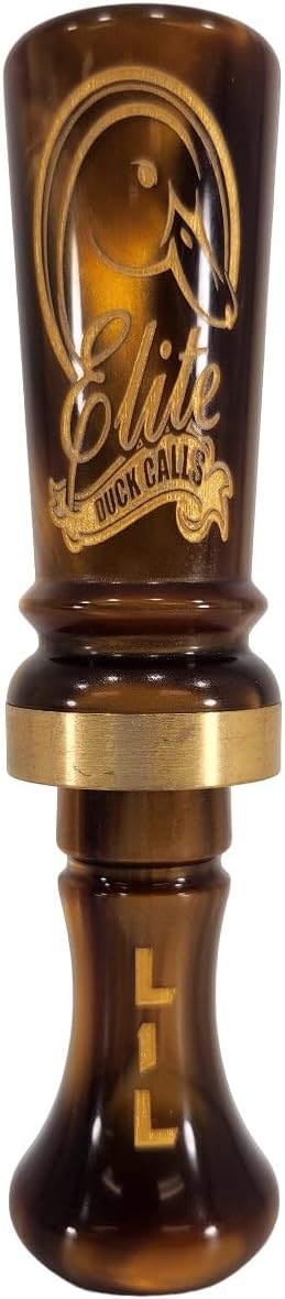 Elite Duck Calls - Lil Hurrikin Single Reed Acrylic Duck Call (Brown Pearl)