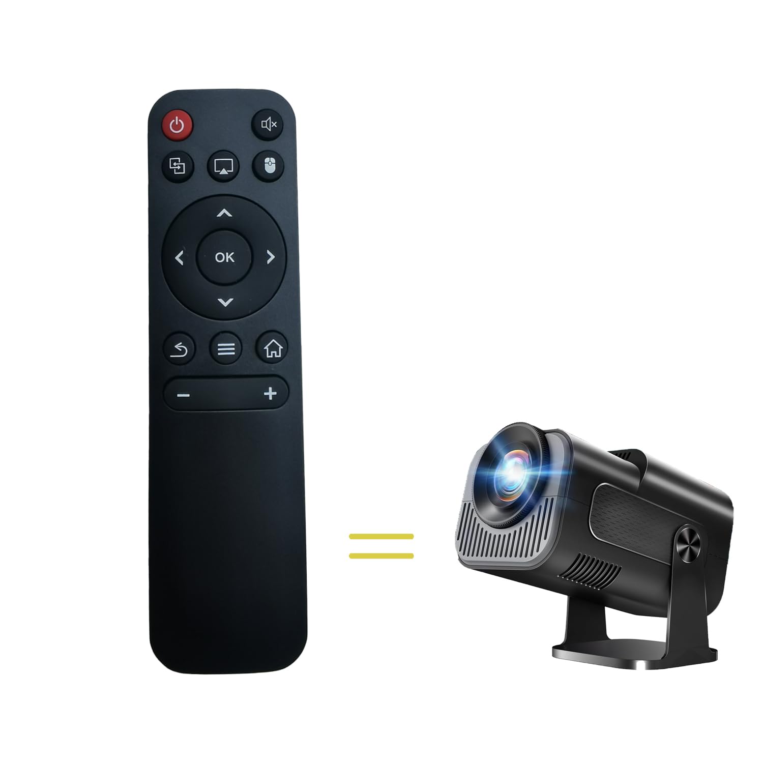 RUOYINKE Remote Control Compatible for Nonete NT30 Home Full HD 1080P Mini Projector, (Not Compatible with Other Brands,Maybe They Look The Same)