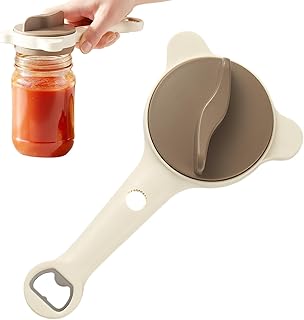 手動缶切り器 | イージー ターン 蓋 リムーバー | 手持ち 缶切り 開けやすい,家庭用 キッチン アパート 寮 キャンプ ピクニック レストラン 休日パーティー 向け