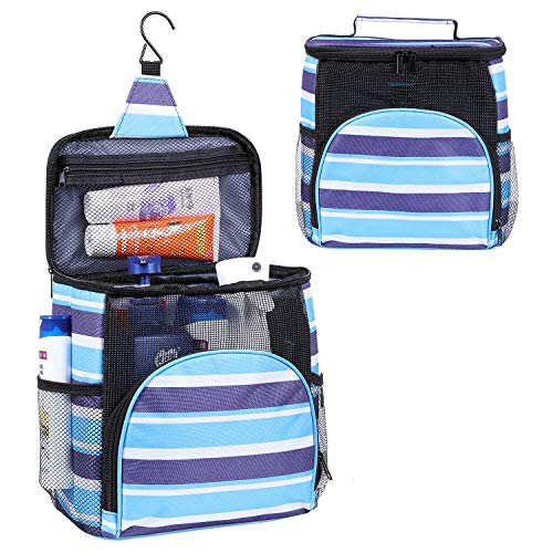 Shower Caddy Tote Bag, Toiletry Bag for Men and Women, Hanging Mesh Shower