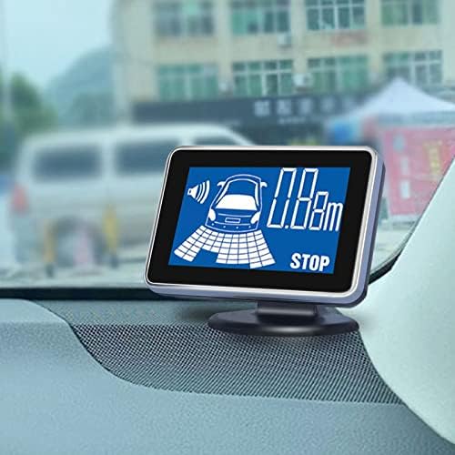 Miniatura 7 de Sistema de radar de copia de seguridad inversa del vehículo del coche con 4 sensores de estacionamiento Kit de detección de distancia trasera