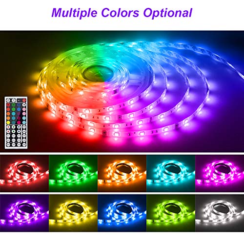 Dalattin Waterproof Led Lights Outdoor Led Strip Lights 32.8Ft Rgb 300 Leds Color Changing Led Rope Lights With 44 Keys Ir Remote, 2 Rolls Of 16.4Ft #TOP1