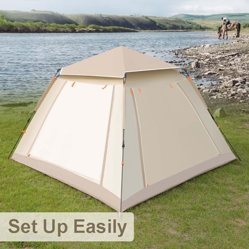 Carpa de camping pop-up 85x85x56 pulg para 2-4 personas miniatura 6