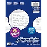 Pacon Multi-Program Handwriting Paper, 16 Lb, 1/2' Short Rule, One-Sided, 8 X 10.5, 500/pack