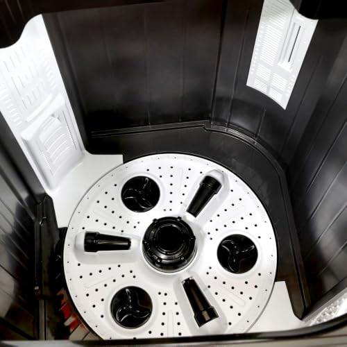 Image of VW 10.5 kg 5 Star Semi Automatic Top Load Washing Machine, Wings Pulsator Technology, HydroMax0010P, Black