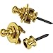 Schaller Security Locks Guitar Strap Locks - Gold